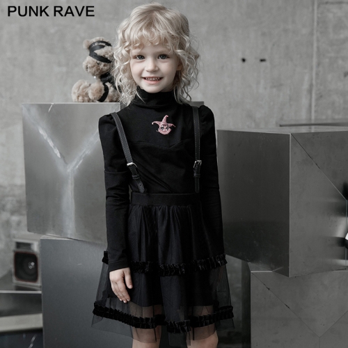 "Magic Doll" Childrenwear strap mesh bubble skirt