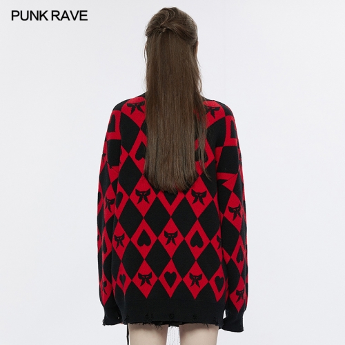 Darkness Little Witch Original Diomond Weaving Sweater Coat OPM-234KMF