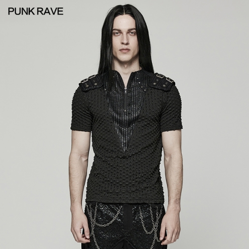 Men Summer Punk Handsome Short T-Shirt WT-787TDM