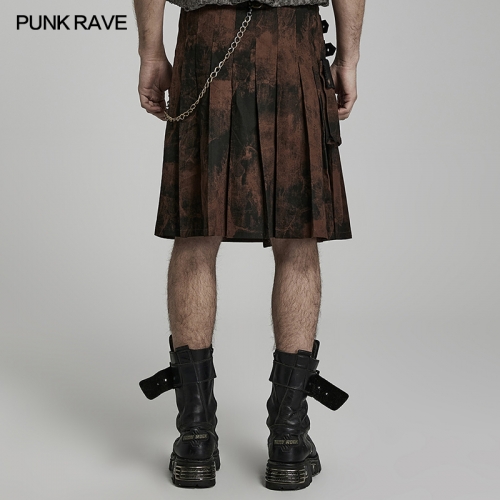 West Cowboy Tie-Dye Midum Skirt WQ-632DQM