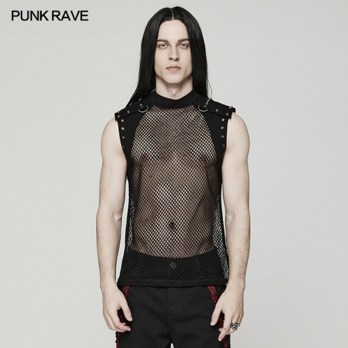 Punk Mesh Translucent Vest WT-620DQM