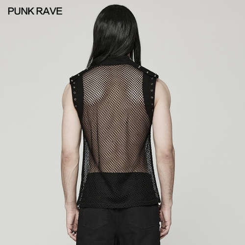 Punk Mesh Translucent Vest WT-620DQM