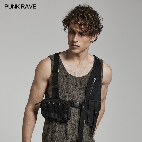 Tech Wear Streetwear Waistcoat WY-1517MJM