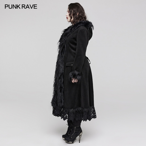 Punk Rave Goth Gorgeous Faux Cashmere Coat DY-1509ECF
