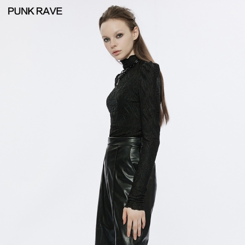 Punk Rave OPT-812TCF Comfortable Fit And Two-Piece Elastic Shoulder Straps Two Piece Long Sleeve T-Shirt