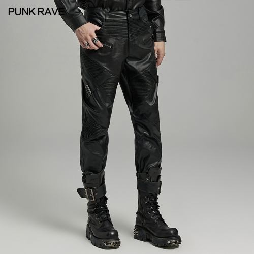 Punk Rave Drawstring Technique Personalized Punk Fitting Casual Pants