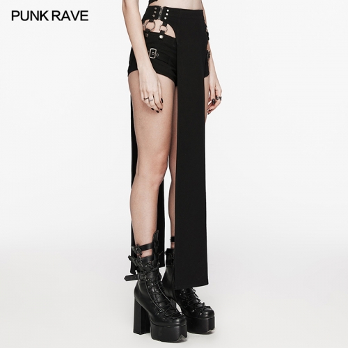 Punk Rave WK-618XDF Removable Strap Sexy Punk Stretch Twill Fabric Fantasy Punk Cool Shorts Suit