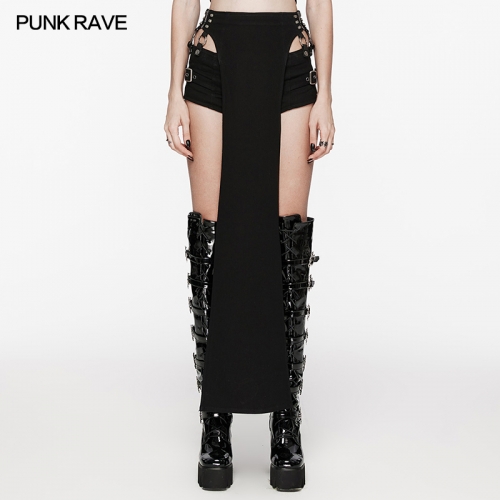 Punk Rave WK-618XDF Removable Strap Sexy Punk Stretch Twill Fabric Fantasy Punk Cool Shorts Suit