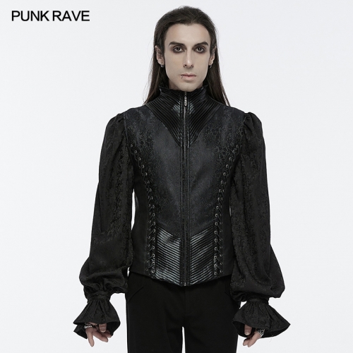 Adjustable Elasticity Of The Back Waist Loop Goth Gorgeous Texture Vest