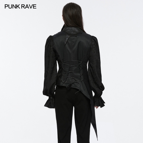 Dark Night Punk Rave Goth Asymmetric Irregular And Gorgeous Gentleman's Vest