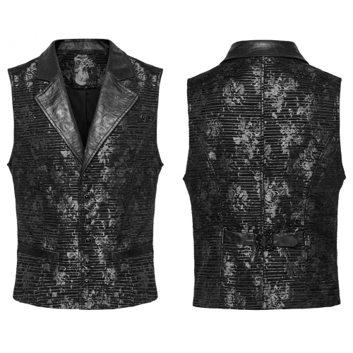 Punk Rave WY-1698MJM Elegant And Noble Fitting Design Goth Exquisite Jacquard Vest