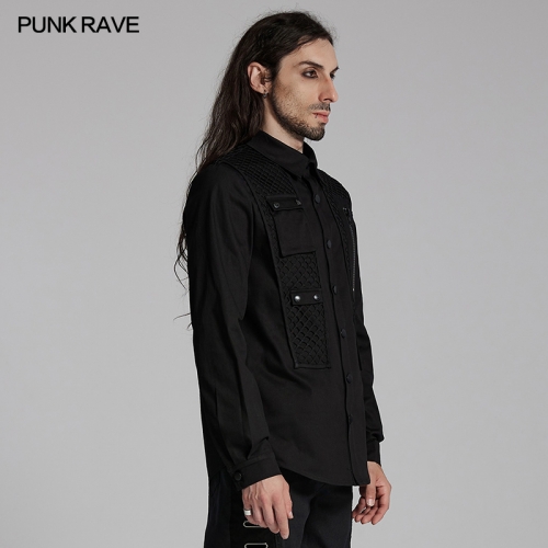 Punk Rave WY-1666CCM Fashionable Atmosphere Steady And Introverted Demeanor Cyberpunk Shirt