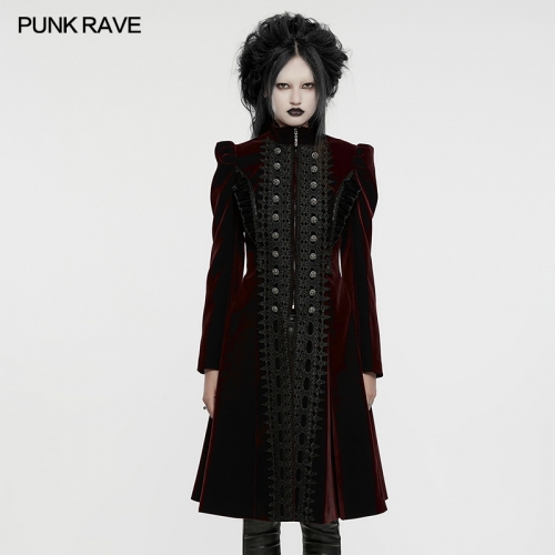 Punk Rave Large A-Line Design Ruffle Edges Goth Gorgeous Symmetric Coat