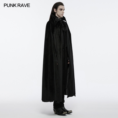 Punk Rave WY-1542DPM Red And Black Gradient Lining Dark Night Count's Cloak