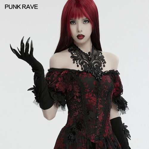 Punk Rave WS-726SSF Vampire Demon Claws Long Finger Nails Gothic Devil's Claw Gloves