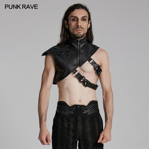 Punk Rave WS-676OTM High-Quality Super Short Sloping Shoulder Cyberpunk Handsome Shoulder Armor