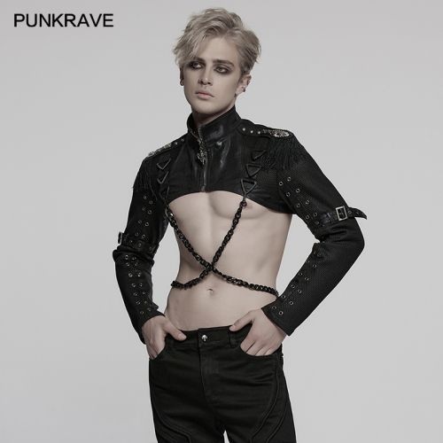 Punk Rave WY-1788XDM Cool And Super Short Punk Cool Ultra Short Jacket