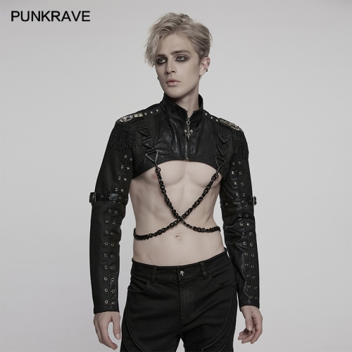 Punk Rave WY-1788XDM Cool And Super Short Punk Cool Ultra Short Jacket