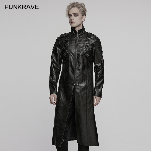 Punk Rave WY-1757XCM Handsome Stand Up Collar And Rugged Silhouette Cyberpunk Jacket