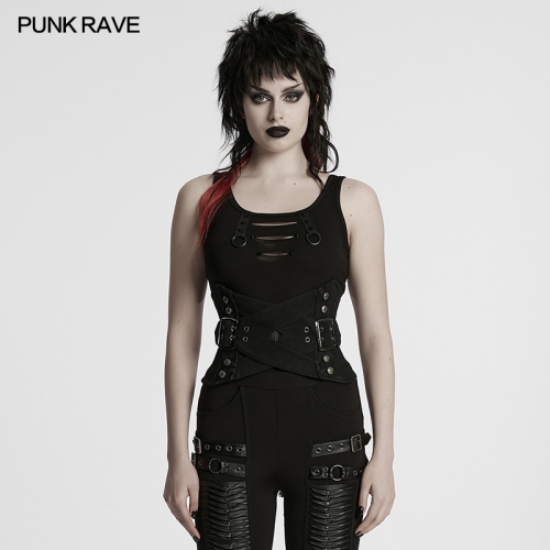 Punk Rave WS-753YDF Cool Interlaced Design Punk Interlaced Corset