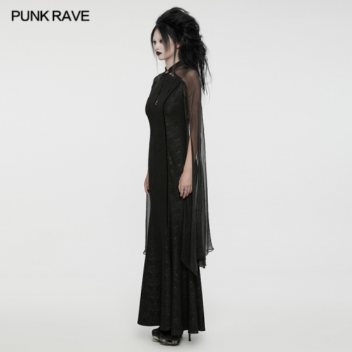Punk Rave WQ-774LQF Sexy And Exquisite Hollow Drawstring Design Goth Flowing Fairy Dress