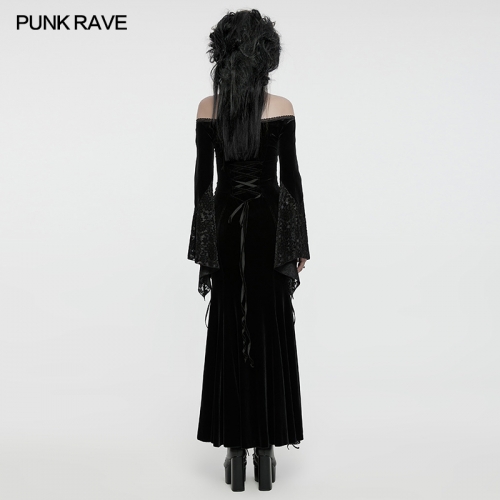 Punk Rave Sexy Off-Shoulder Design Gothic Off-Shoulder Sexy Dress