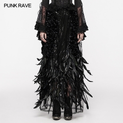 Punk Rave WQ-720BQF Cool And Elegant Wrap A-Line Skirt Design Gorgeous Gothic Dress