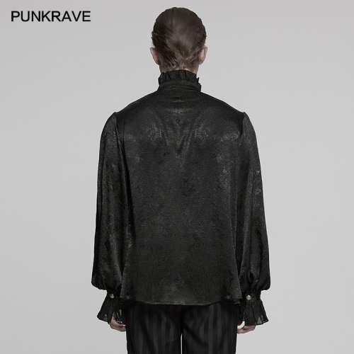 Punk Rave WY-1764CCM Exquisite Engraved Buttons Gothic Glamorous Shirt