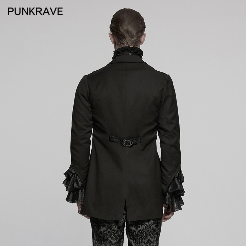 Punk Rave WY-1791LDM Elegant And Classic Lapel Collar Design Goth Gorgeous Men's Dress Coat