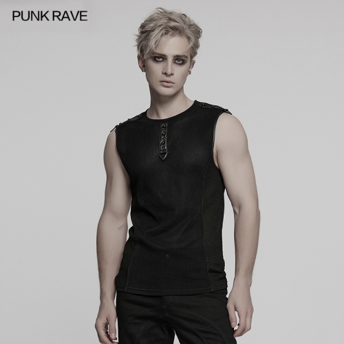 Punk Rave WT-1017BXM Body Shape Simple And Versatile Style Cyber Vest