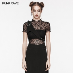Punk Rave WS-629BDF Adjustable Straps Micro Elastic Twill Fabric Punk Harness