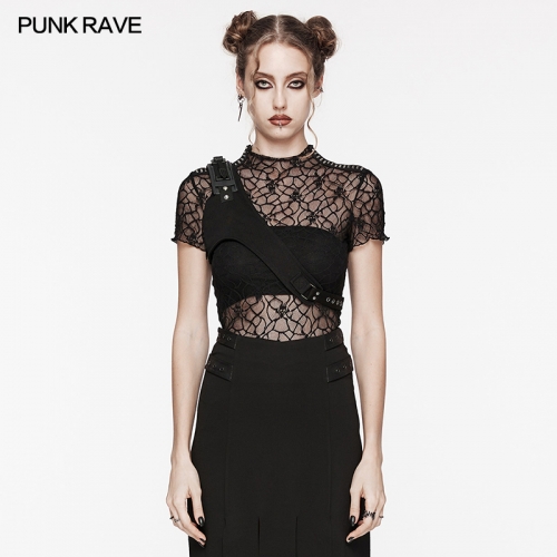 Punk Rave WS-629BDF Adjustable Straps Micro Elastic Twill Fabric Punk Harness