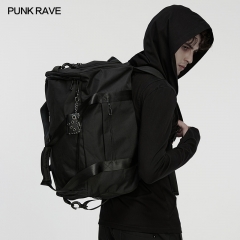 Punk Rave WS-877BB Crossbody Bag And Backpack Wasteland Punk Multifunctional Bag