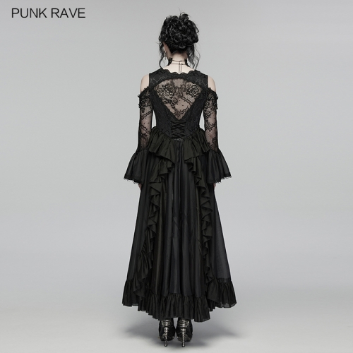 Punk Rave WQ-944LQF Transparent Lace Sleeves Goth Gorgeous Fairy Dress