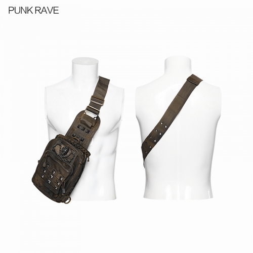 Punk Rave Adjustable Webbing Shoulder Strap Punk Backpack
