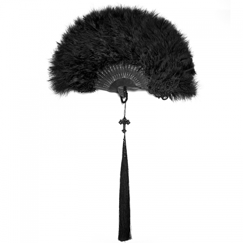Punk Rave WS-812QTF Eco-Friendly Artificial Feathers And Plastic New Chinese Style Feather Fan