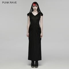 Punk Rave WQ-940LQF Unique Hooded Design Elegant Gothic Nun Dress