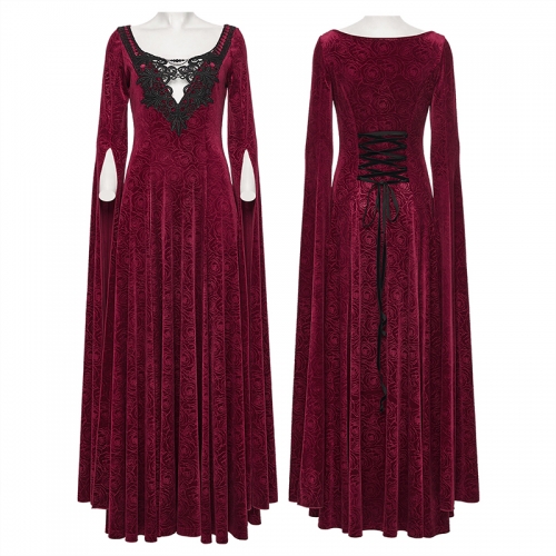 Punk Rave WQ-896LQF Flowing Water Sleeves Sexy And Gorgeous Goth Dress