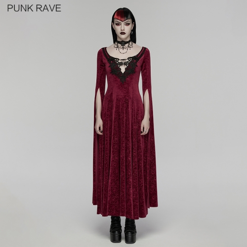 Punk Rave WQ-896LQF Flowing Water Sleeves Sexy And Gorgeous Goth Dress