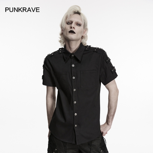 Punk Rave WY-1949CDM Classic Shirt Type Punk Hardcore Shirt