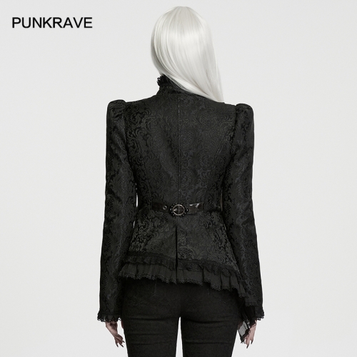 Punk Rave WY-1974XCF Sharp Aura Gothic Gorgeous Asymmetric Layered Coat